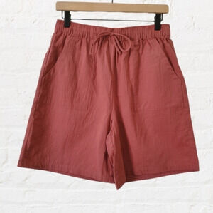 Saturday Sunday Anthropologie‎ Salmon Casual Lounge Cotton Shorts Small New